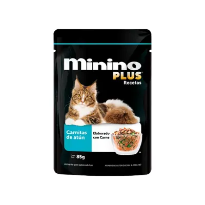 Minino Plus Recetas Carnitas Atún ADM MX019636 — Corrugado